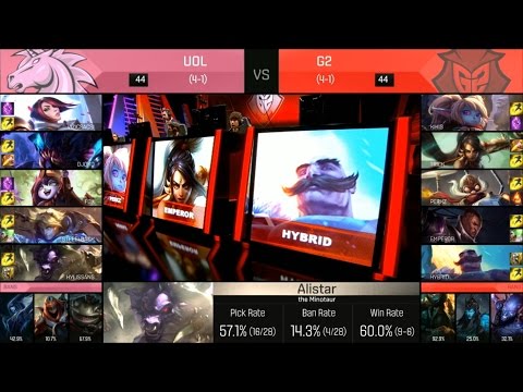 UOL vs G2 Highlights - UNICORNS OF LOVE vs G2 ESPORTS - EU LCS Week 3 - SPRING 2016