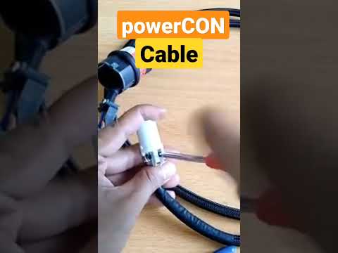 DIY powerCON Cable #shorts #powercon #electricalconnectors