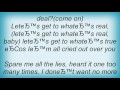 Elliott Yamin - Lets Get To What's Real Lyrics
