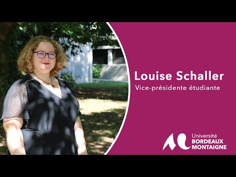 Louise Schaller, Vice présidente étudiante