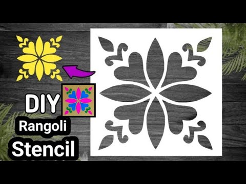 Rangoli Paper Cutting | Rangoli Stencil | Rangoli Paper Design | Indian Craft