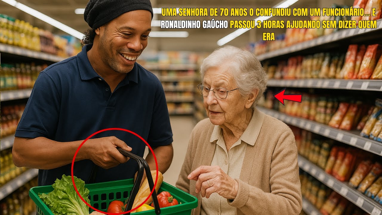Uma senhora de 70 anos o confundiu com um funcionário… e Ronaldinho Gaúcho passou 3 horas ajudando..