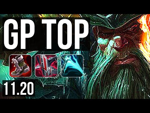 GANGPLANK vs FIORA (TOP) | 6/0/7, Rank 8 GP, Dominating | EUW Challenger | v11.20