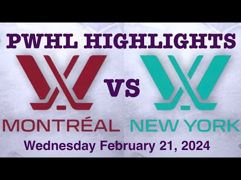 PWHL Montreal New York highlights Wednesday Feb 21