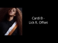 Cardi B Lick Ft Offset Lyrics