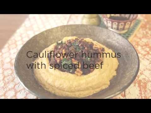 DANI VALENT COOKING Teaser: Cauliflower Hummus with Spiced Beef from chef Shane Delia
