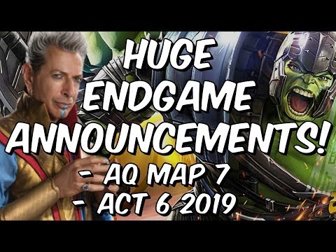 Act 6 2019 & Alliance Quest Map 7! - Huge Endgame Announcements! - Marvel Contest Of Champions