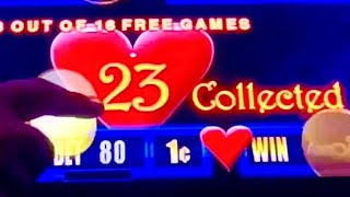 BIG WINS ON MORE HEARTS SLOT MACHINE #slotman #casino #slotmachine
