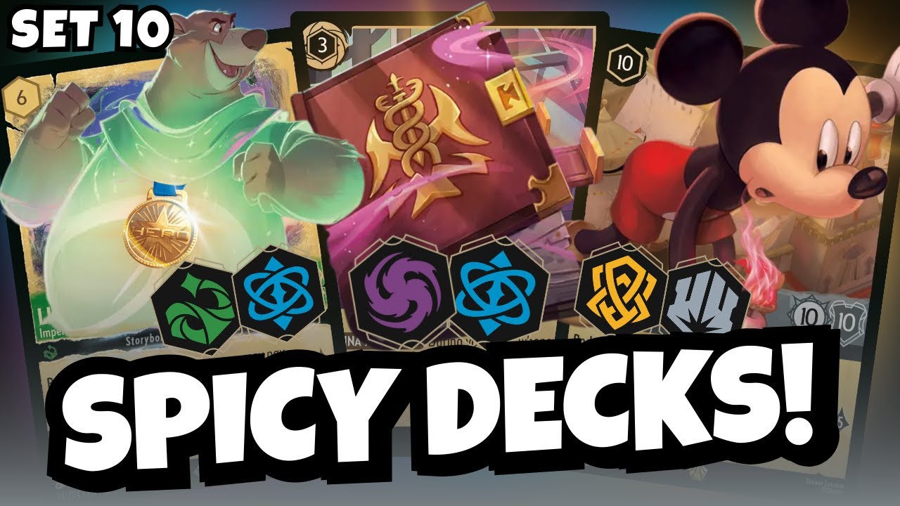 3 🔥SPICY🔥 Disney Lorcana Decks That Will WIN Games!