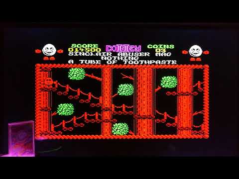 Dizzy 2, treasure island dizzy, Unemulated gameplay video and review on the zx spectrum.