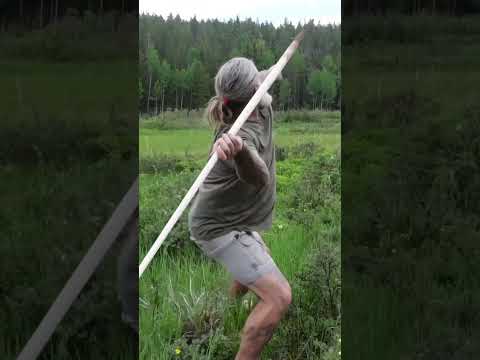 SCHONINGEN Spear In Action #survival #neanderthal #spear #outdoorsman #ancientweapons