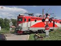 Trecere La Nivel Cu Calea Ferată Ilova RO 3 8 2025 Žel Přejezd Romanian Railroad Crossing