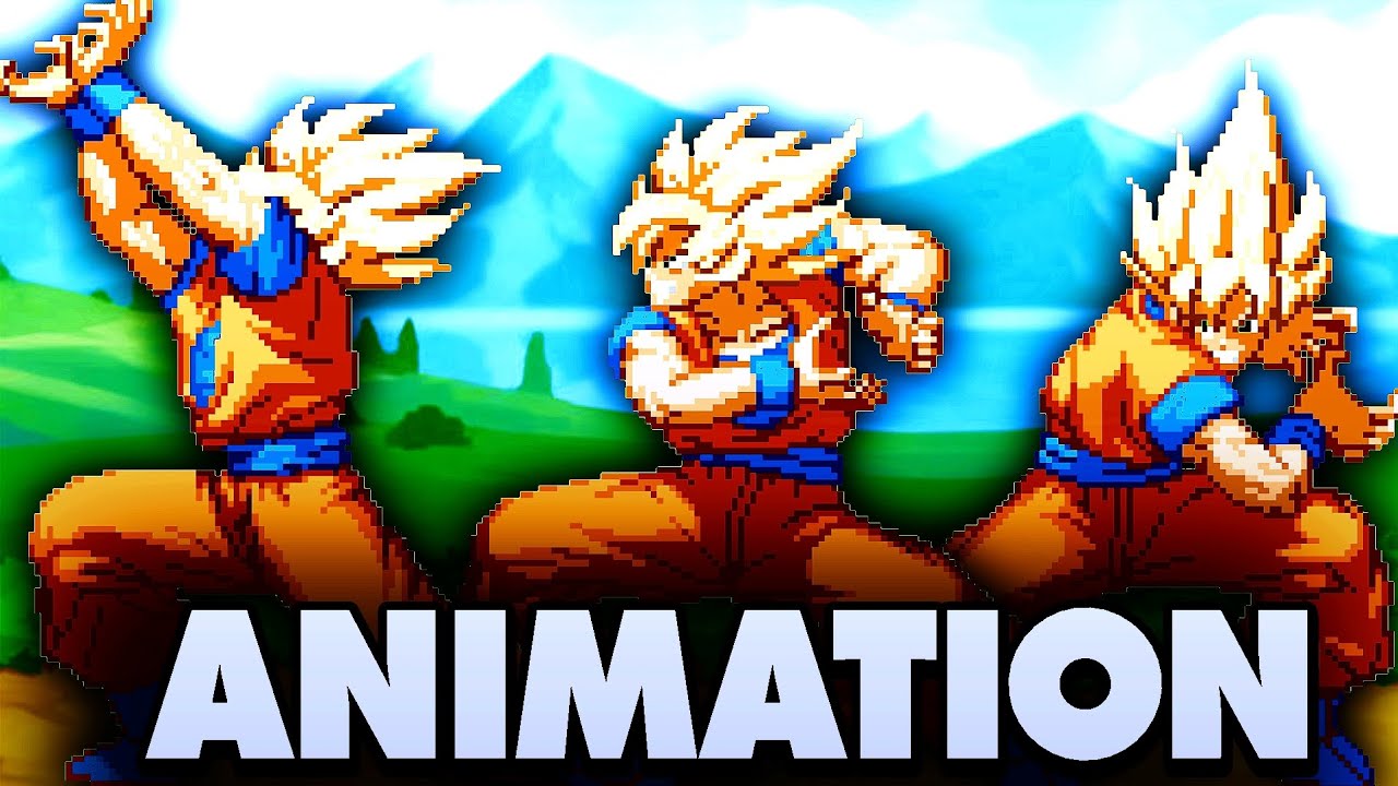 Short Goku sprite animation (testing)