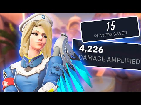 HUGE DAMAGE BOOST 😼 Mercy Main Overwatch 2 Competitive Gameplay