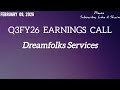 Dreamfolk Services Q3 FY26 Earnings: Strategic Growth in Travel & Lifestyle Ecosystem