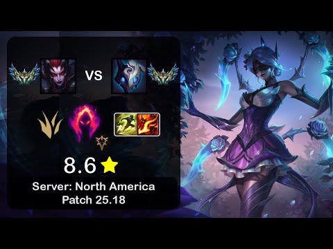 Elise Jungle vs Kindred - NA Challenger - Patch 25.18