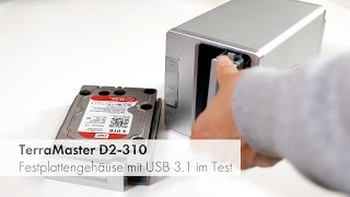 TerraMaster D2-310 - Festplattengehäuse mit USB-C 3.1 im Test [Deutsch]