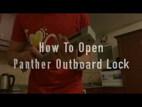 1st Time Opening || Panther Marine Outboard Motor Lock 75-8201 || Amazon || Security Outboard Motors