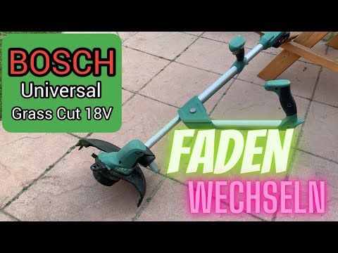 Bosch Universal GrassCut ( Rasentrimmer ) Faden oder Spule wechseln ?!