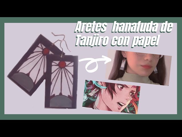 Vídeo relacionado con Tanjiro - Pendientes Hanafuda Tanjiro para cosplay, accesorios de joyería de anime