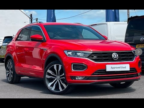 Approved Used Volkswagen T-Roc R-Line 2.0 TDI Manual Flash Red | Wrexham Volkswagen
