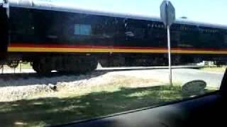 preview picture of video 'KCS 1 Business Train @ Roodhouse, IL 8.29.11'