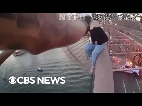Cop who rescued woman in crisis on Brooklyn Bridge was on his 3rd day with unit