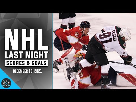 NHL Last Night: All 42 Goals and Scores on december 10, 2021: