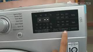 LG FRONT LOAD STEAM WASHER | child lock activation