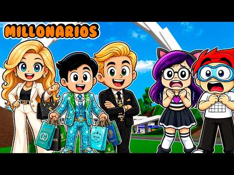 Una FAMILIA MILLONARIA ADOPTA a KARIM JUEGA en BROOKHAVEN ROBLOX | Kori