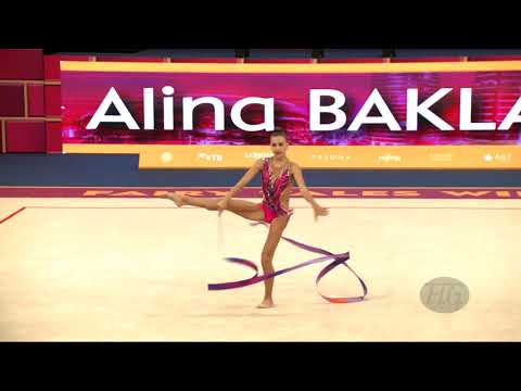 BAKLAGINA Alina (LAT) - 2019 Rhythmic Worlds, Baku (AZE) - Qualifications Ribbon