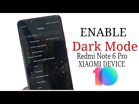 how to enable dark mode on redmi note 6pro And any Xiaomi MIUI phone in Without Root | NITHISH TECKY
