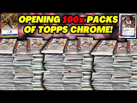 *OPENING 100x PACKS OF 2025 TOPPS CHROME BASKETBALL!🚨 OVER $2,000+ IN PACKS!🤯