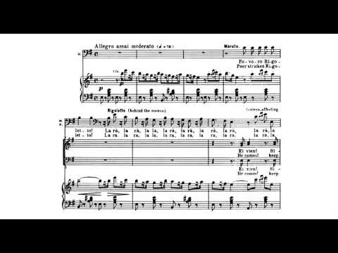 Povero Rigoletto and Cortigiani vil razza dannata “Rigoletto” by Giuseppe Verdi (sheet music)