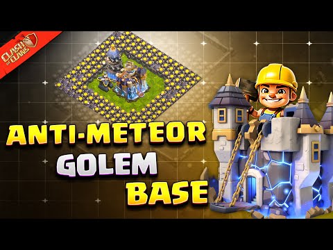 Here's Why Meteor Golems NEVER Triple THIS Base 😈  Best TH18 Anti-Meteor Golem (War/CWL) Base Link