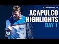 Wawrinka & Tiafoe Produce Epic; Edmund, Kecmanovic Progress | Acapulco 2020 Day 1 Highlights