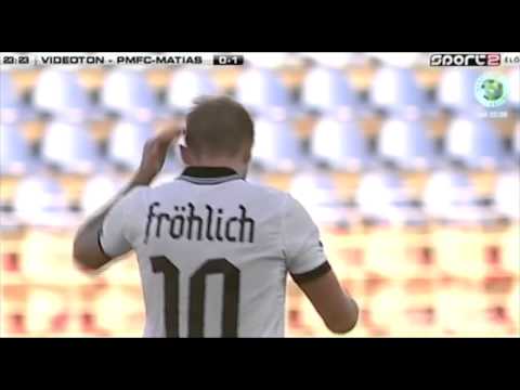 Fröhlich Roland gólja a Videoton-PMFC-Matias meccsen