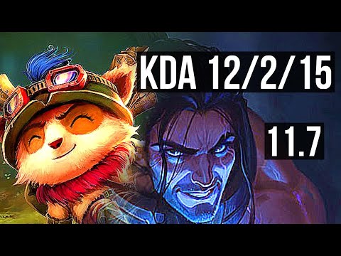 TEEMO vs SYLAS (MID) | 12/2/15, 1.9M mastery, Legendary | NA Diamond | v11.7