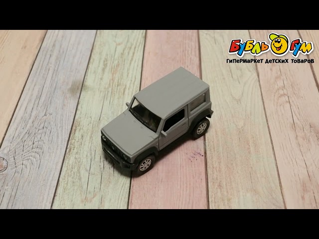 Машинка Suzuki Jimny Технопарк металлическая инерционная открывающиеся двери - видео