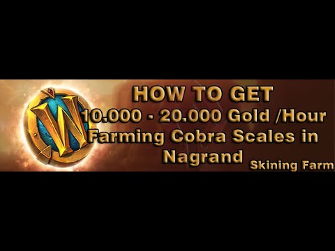 [WOW BFA GOLD FARM 8.3] - HOW TO GET 10.000-20.000 Gold /Hour Farming Cobra Scales in Nagrand