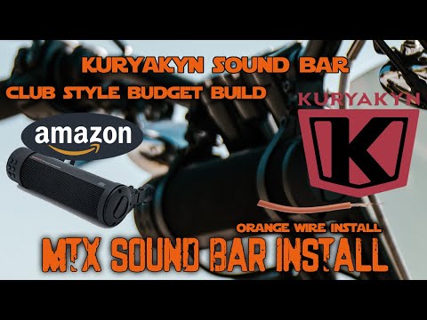 Kuryakyn MTX Road Thunder Sound Bar Install - Orange Wire