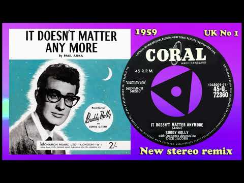 Buddy Holly - It Doesn't Matter Anymore - 2023 stereo remix