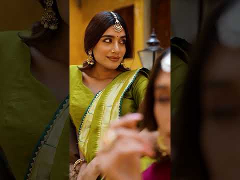 Mehendi Pure Chanderi Zari Weaving Lehenga Choli Set with Gotta Patti Detailing & Matching Dupatta – 4-Meter Flair Fully Stitched Ethnic Wear