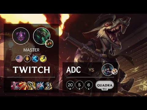 Twitch ADC vs Caitlyn - NA Master Patch 11.23