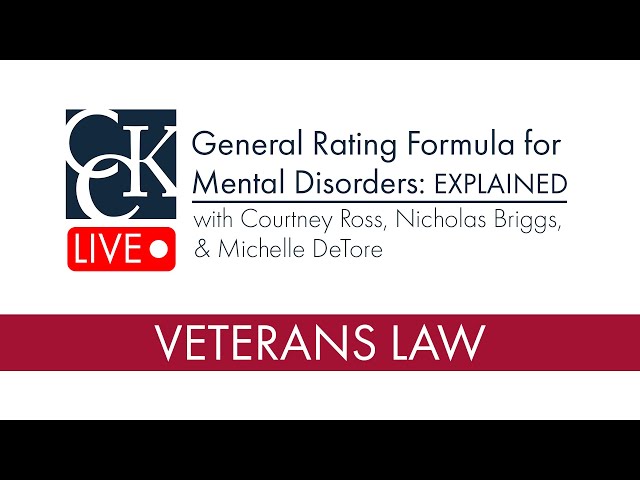 VA General Rating Formula for Mental Health Disorders Explained