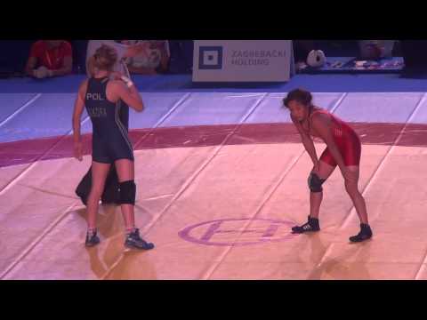 JR World WFS- Doi (USA) pin Sikora (POL), 44 kg bronze bout