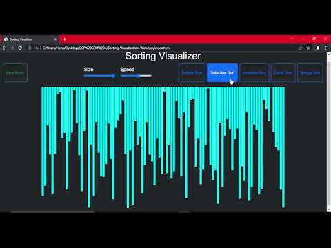 Sorting Visualizer Algorithm Project Web App