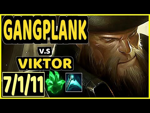 TOBIAS FATE (GANGPLANK) vs VIKTOR - 7/1/11 KDA MID GAMEPLAY - NA Ranked DIAMOND