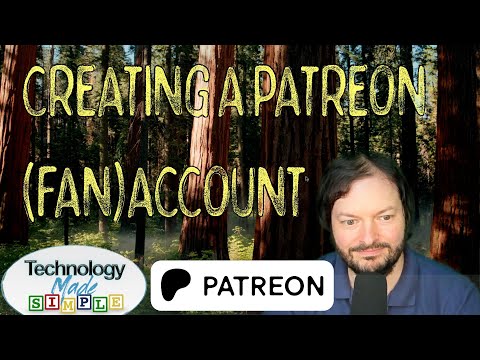 Creating a Patreon account (as a fan)