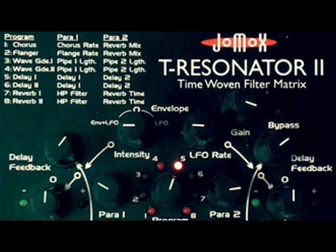 Raving Synths - effects for acid music: Jomox T-Resonator MkII modulating drums.